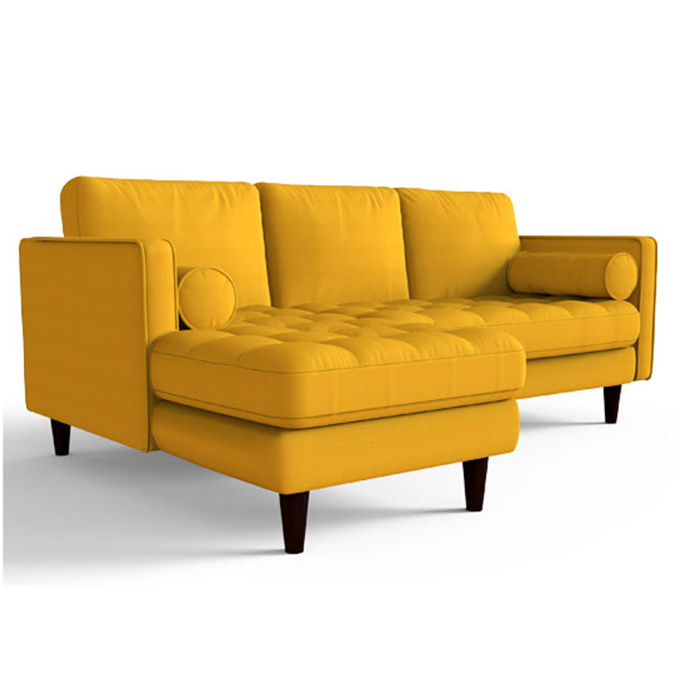 Canary Yellow Sectional Sofa